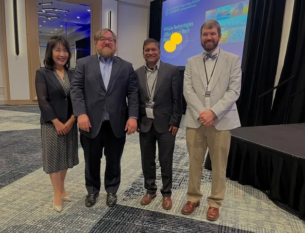 Professor Maria Feng at the VTO’s Annual Merit Review conference in Washington, DC.