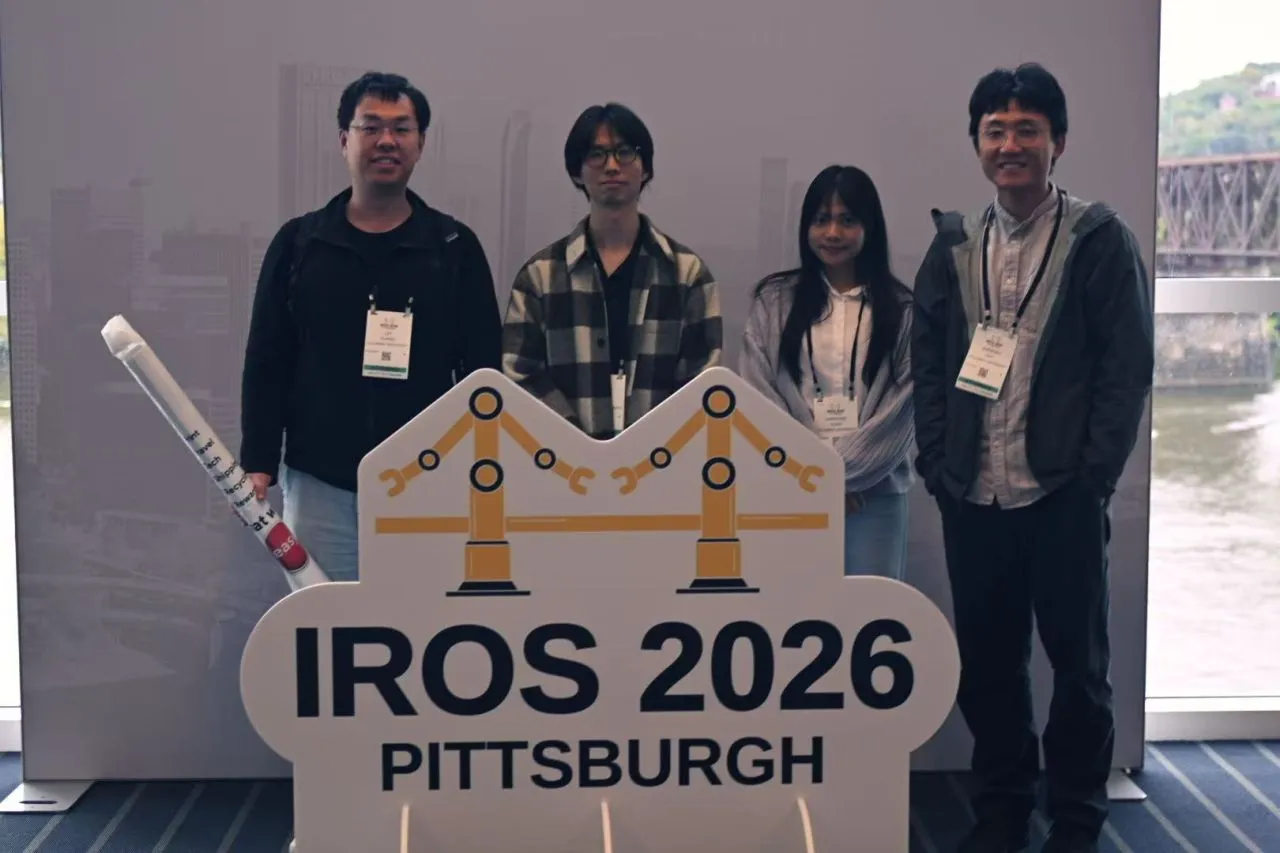 Professor Zou and his research team: Lei Huang, Christine Suen, and Weijia Cai